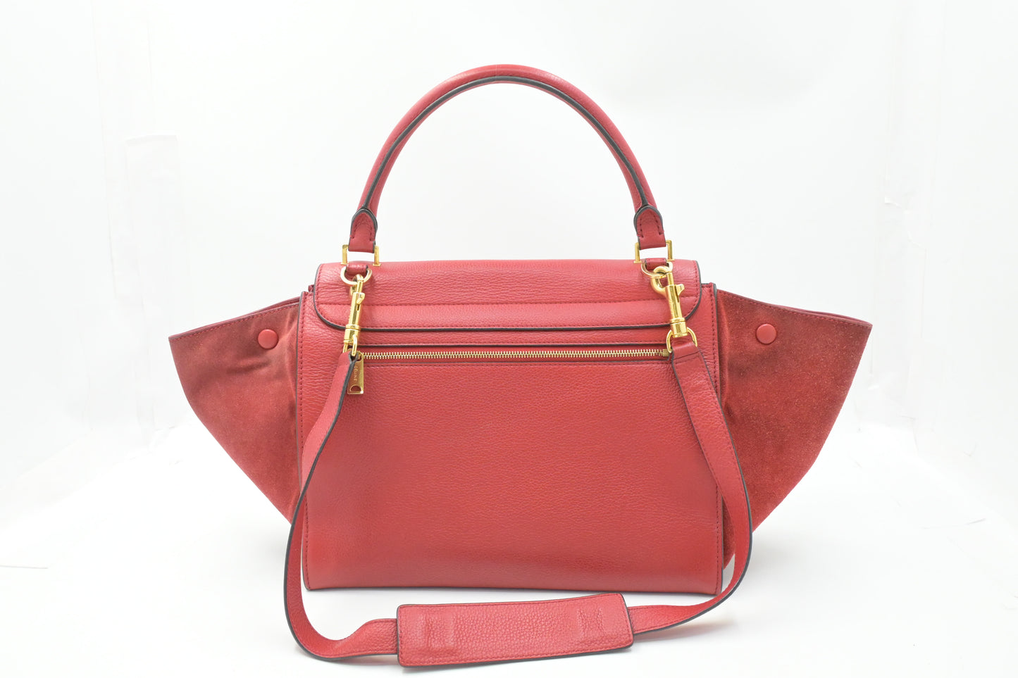 Celine Trapeze in Red Leather