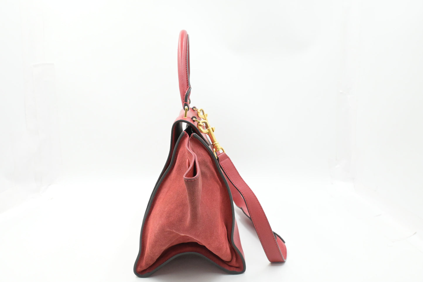 Celine Trapeze in Red Leather