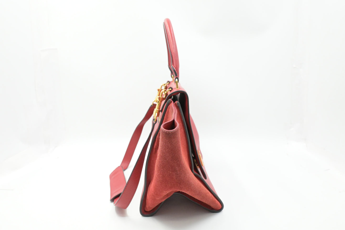 Celine Trapeze in Red Leather