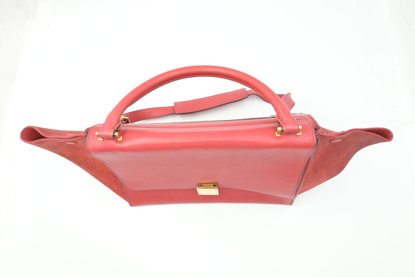 Celine Trapeze in Red Leather