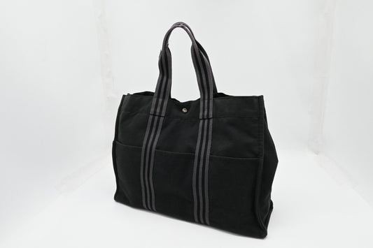 Hermes Fourre-Tout GM in Black Canvas