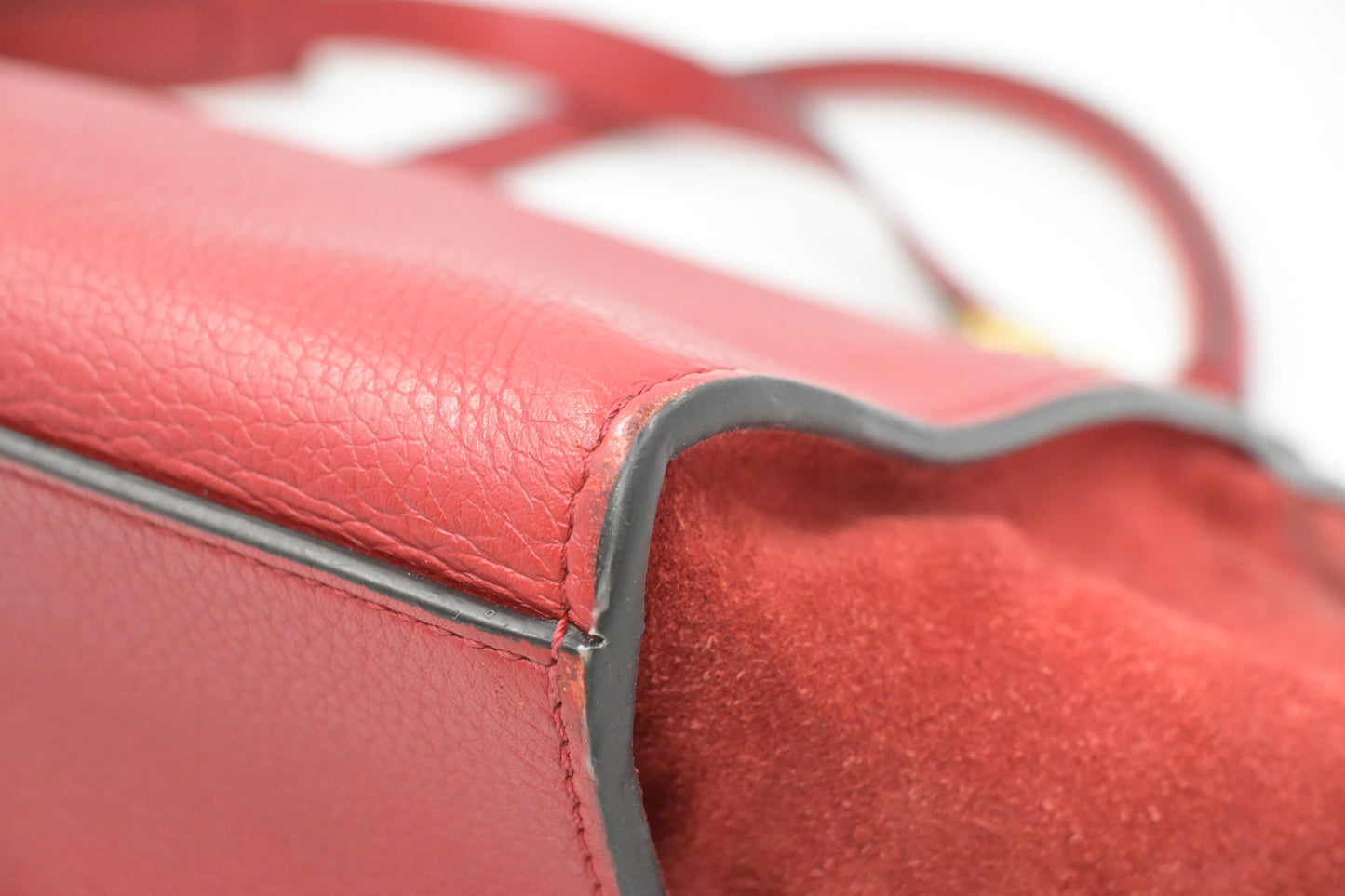 Celine Trapeze in Red Leather