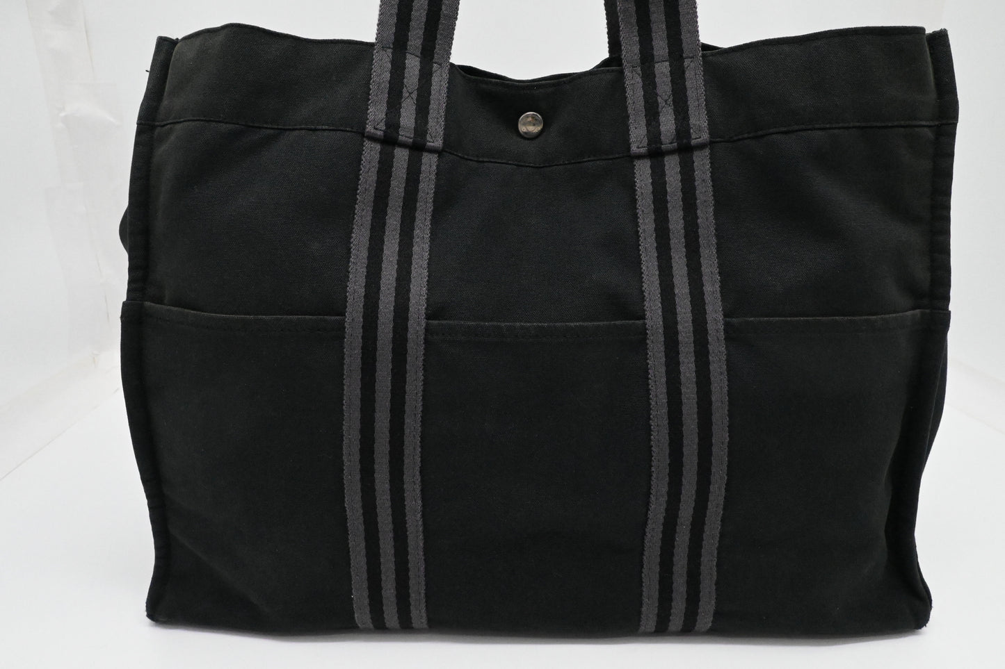 Hermes Fourre-Tout GM in Black Canvas
