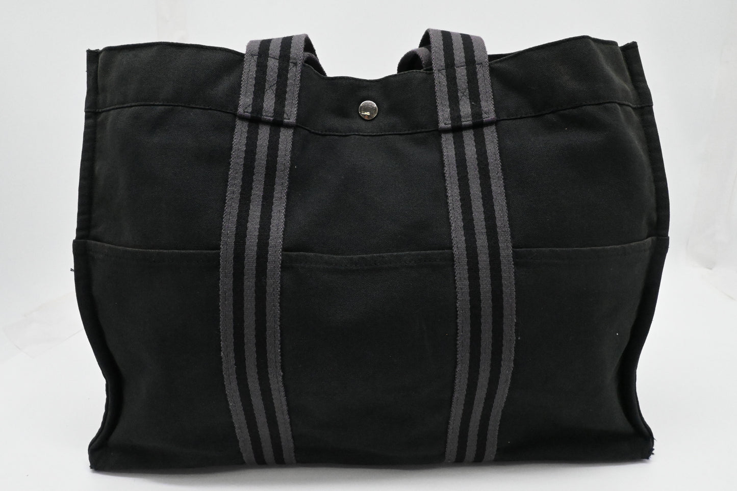 Hermes Fourre-Tout GM in Black Canvas