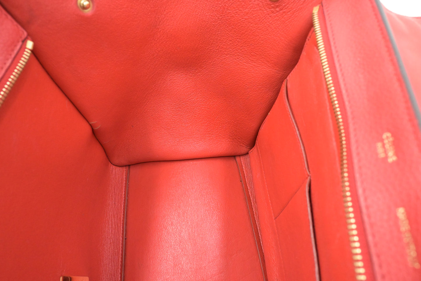 Celine Trapeze in Red Leather