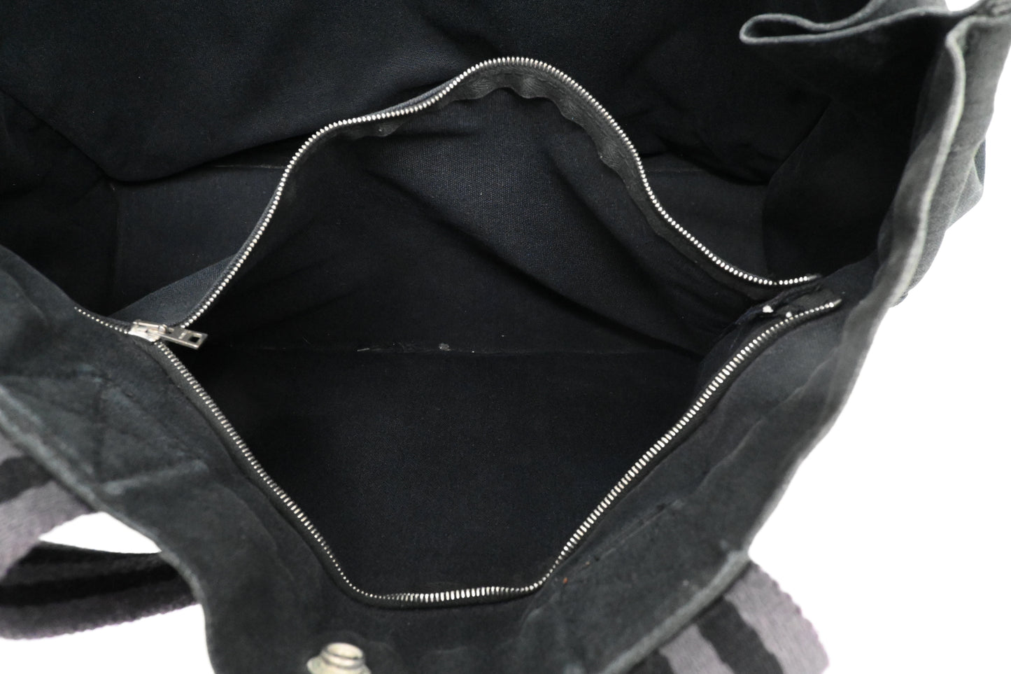 Hermes Fourre-Tout GM in Black Canvas
