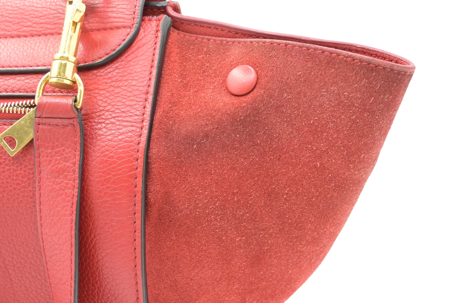 Celine Trapeze in Red Leather