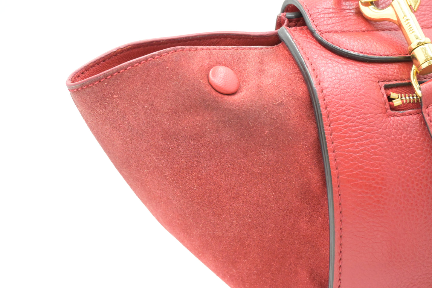 Celine Trapeze in Red Leather