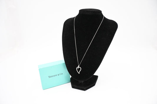 Tiffany & Co. Open Leaf Necklace in Sterling Silver