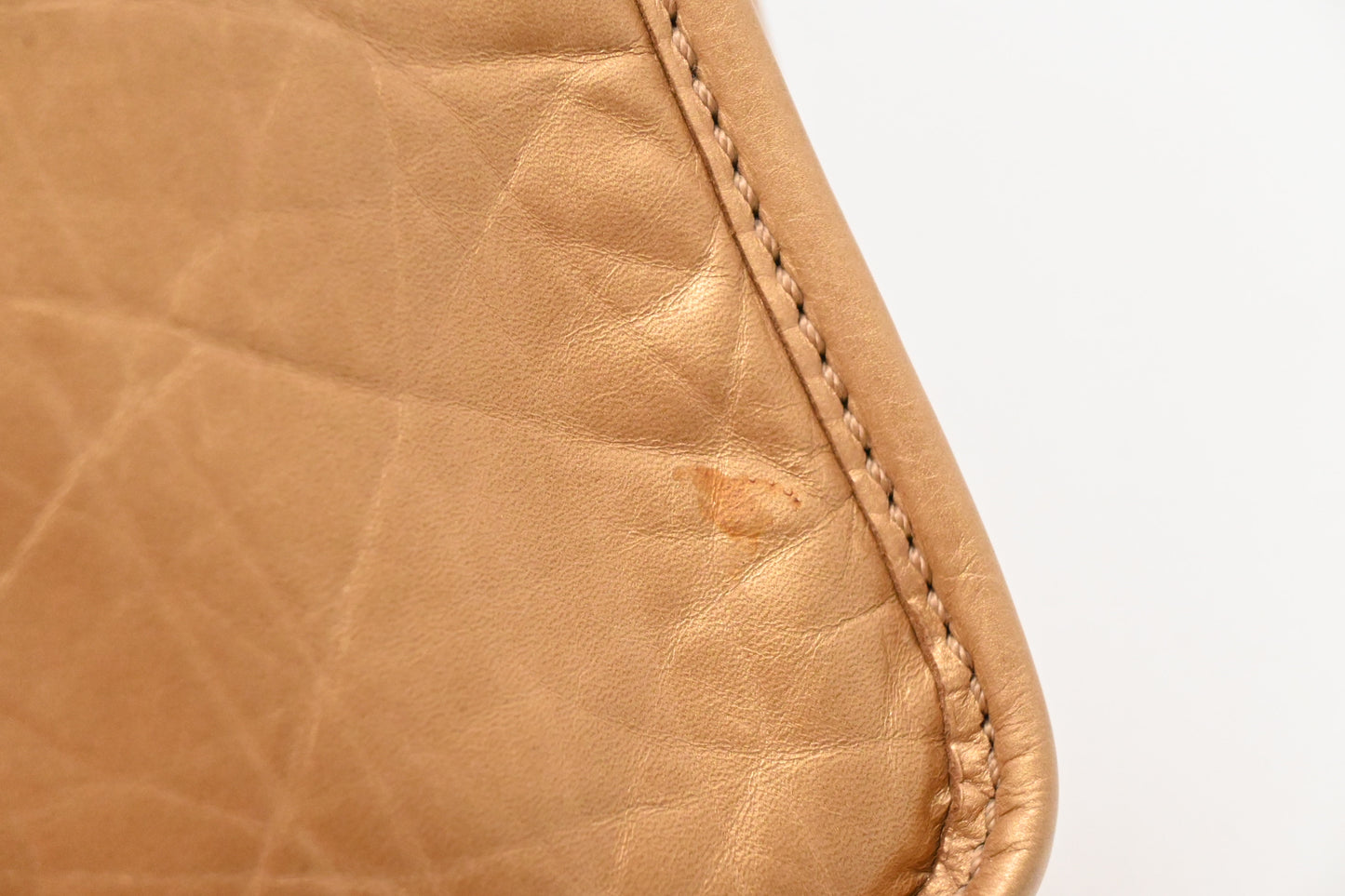 Chanel Small Messenger Bag in Ageda Matte Gold Leather