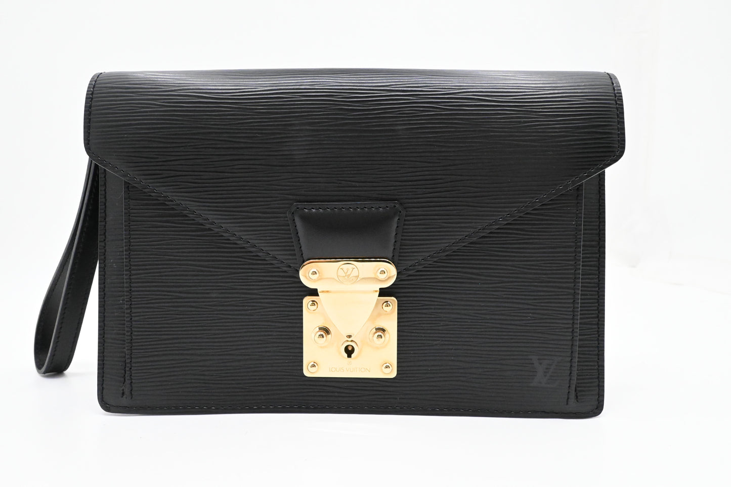 Louis Vuitton Sellier Dragonne in Black Epi Leather