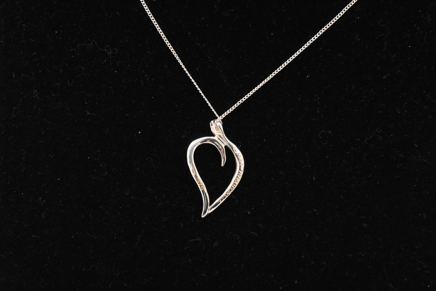 Tiffany & Co. Open Leaf Necklace in Sterling Silver