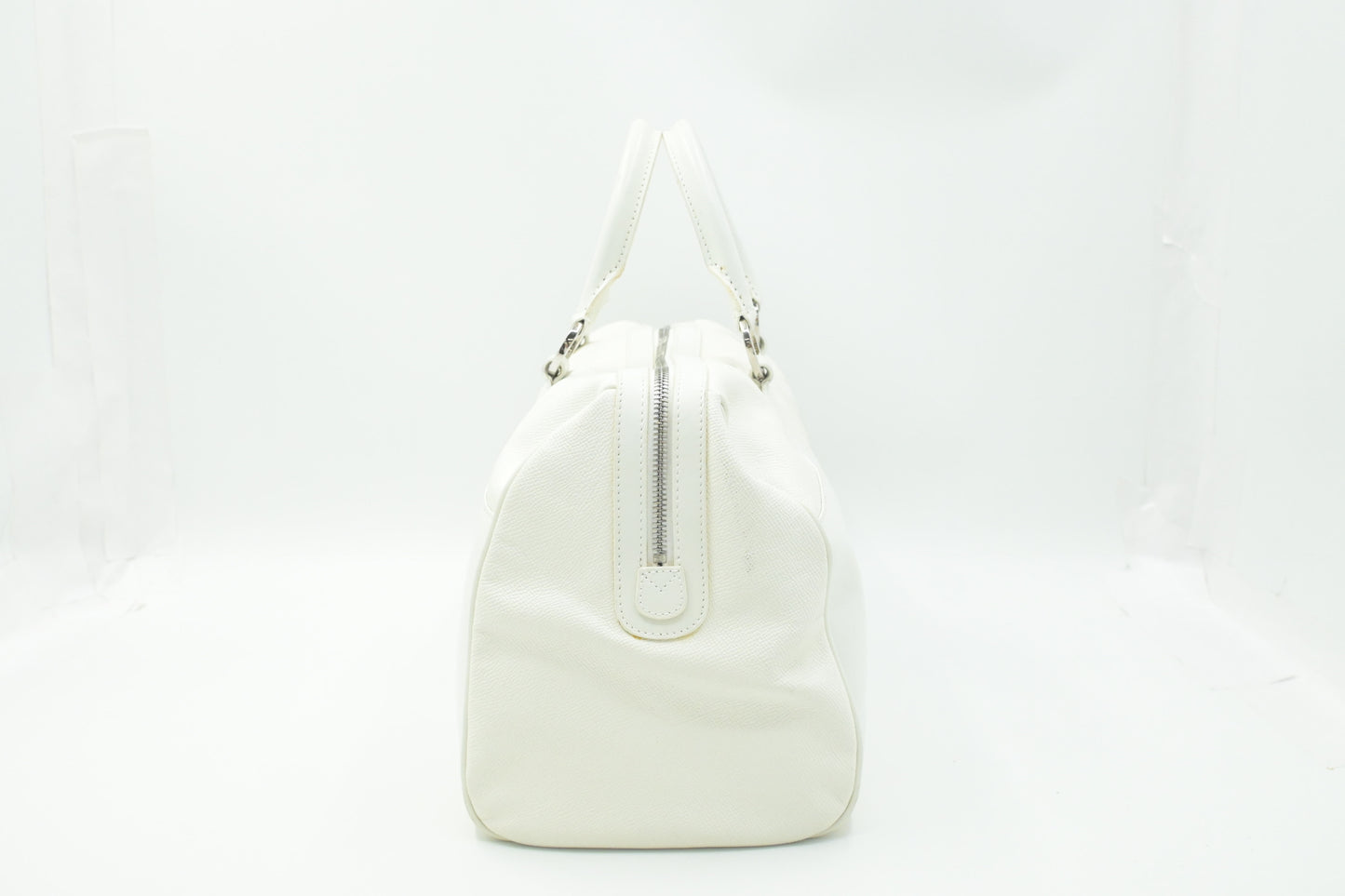 Bvlgari Boston Bag in White Leather