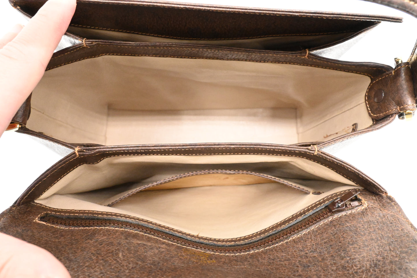 Gucci Handbag in Brown Leather