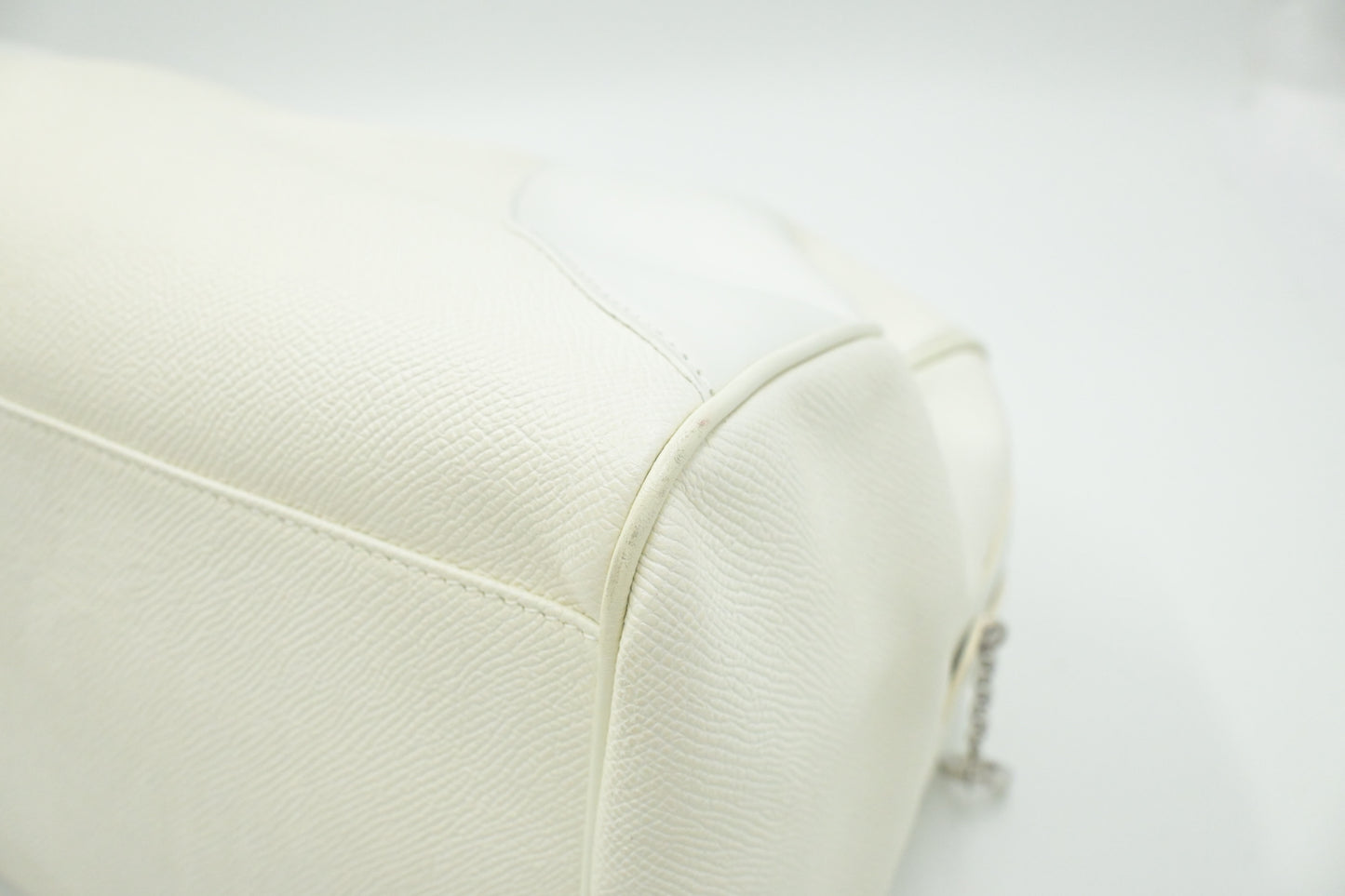 Bvlgari Boston Bag in White Leather