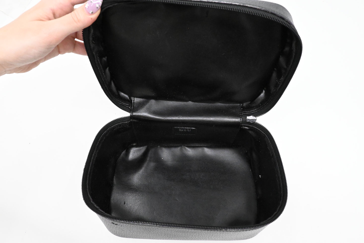 Gucci Vanity Case in Black Leather