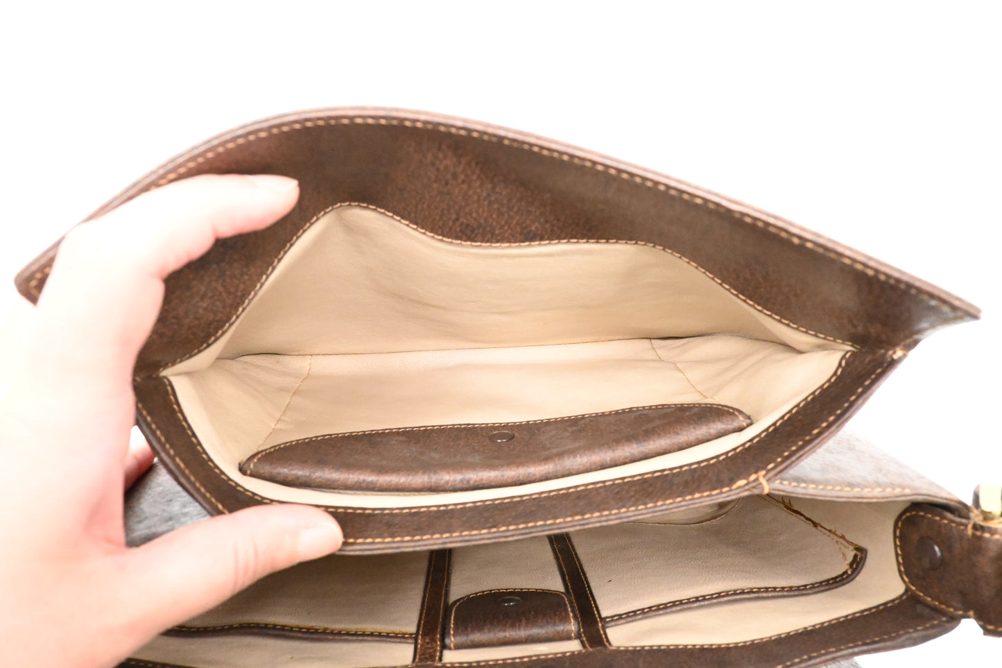 Gucci Handbag in Brown Leather