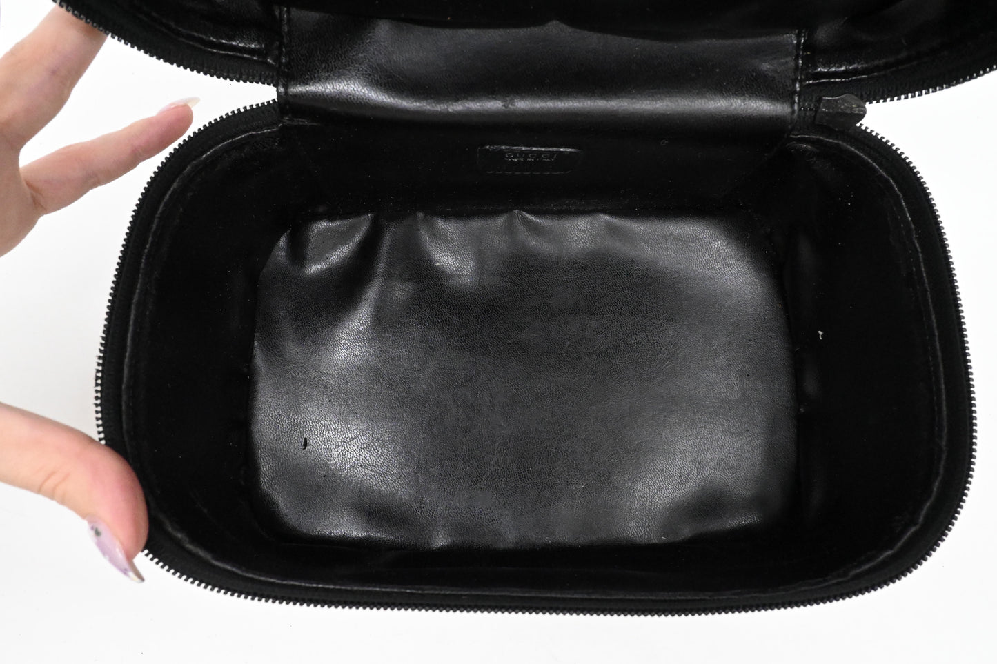 Gucci Vanity Case in Black Leather