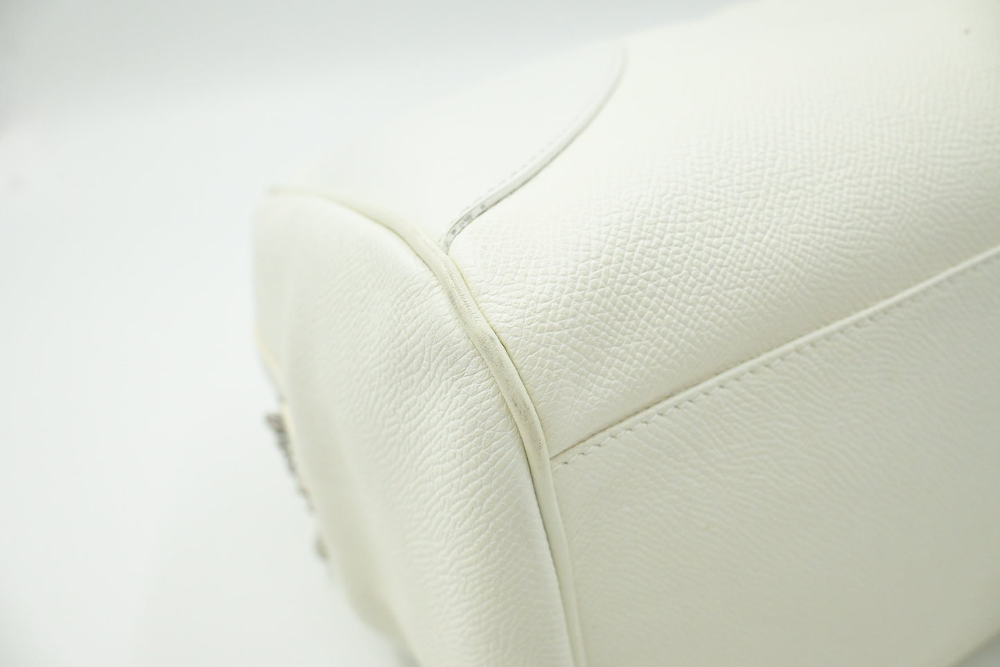 Bvlgari Boston Bag in White Leather