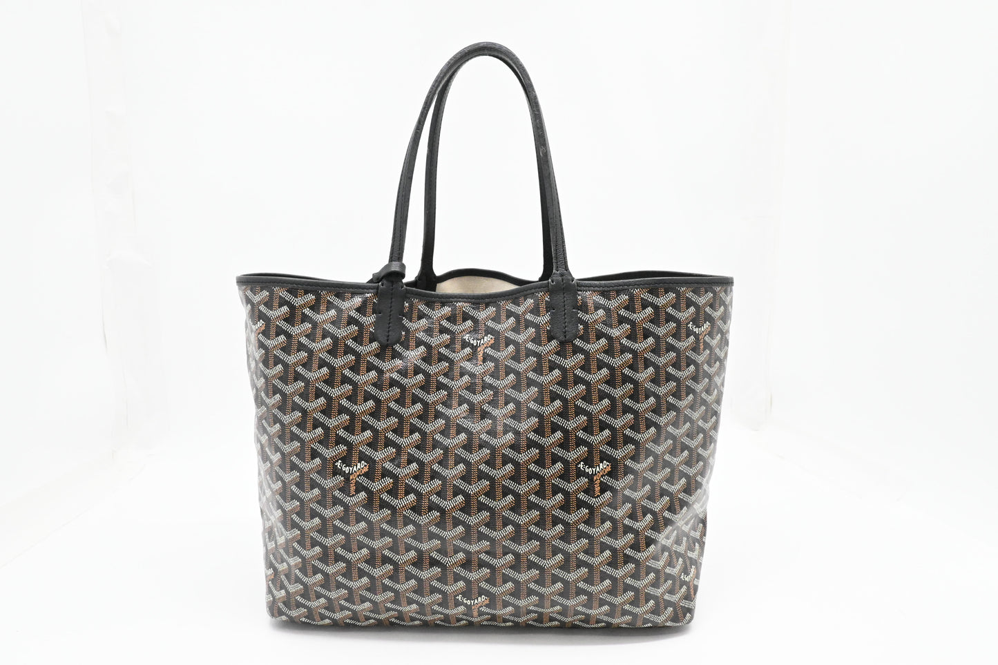 Goyard Saint Louis PM in Black Goyardine Canvas