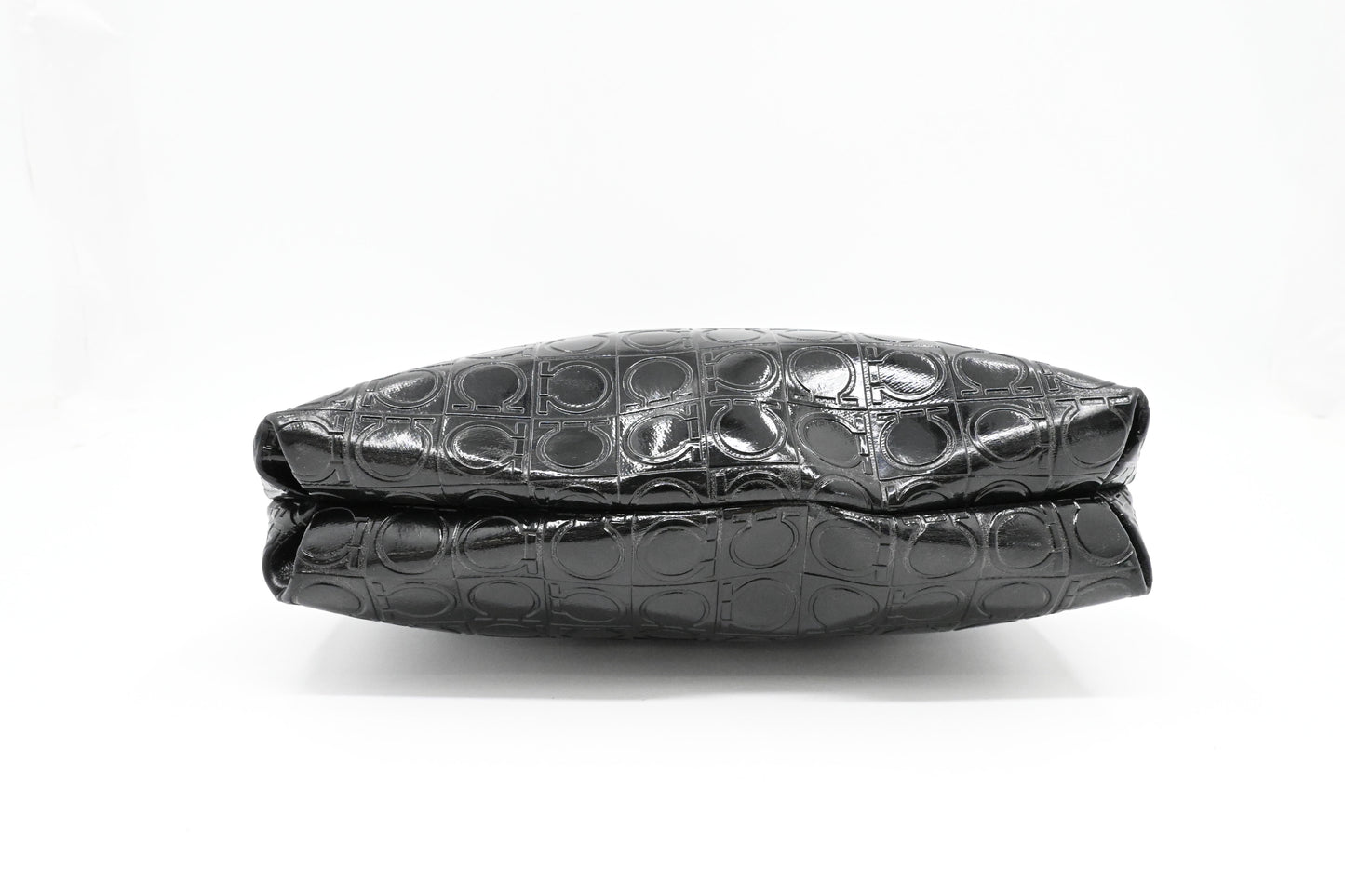 Ferragamo Crossbody in Black Patent Leather