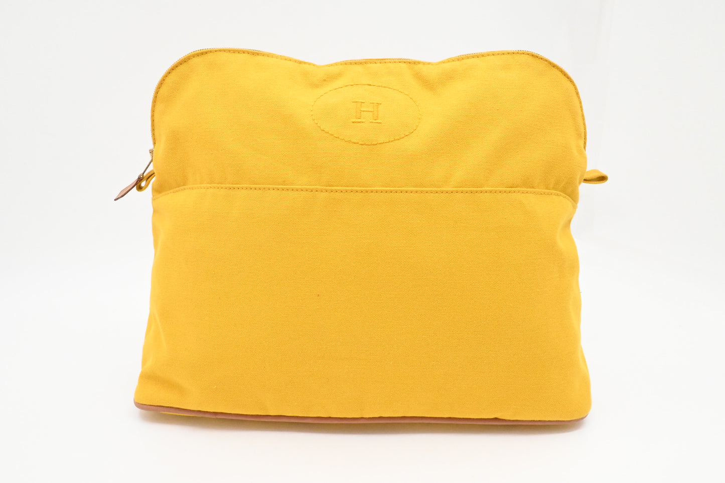 Hermes Bolide Pouch 35 in Yellow Canvas