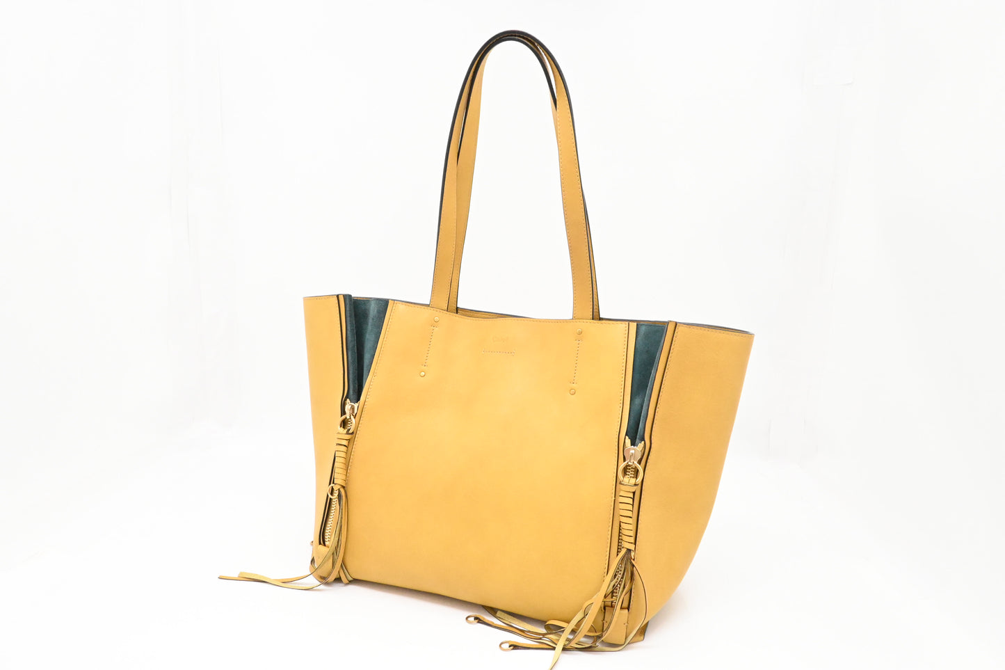 Chloe Milo Tote in Yellow Leather
