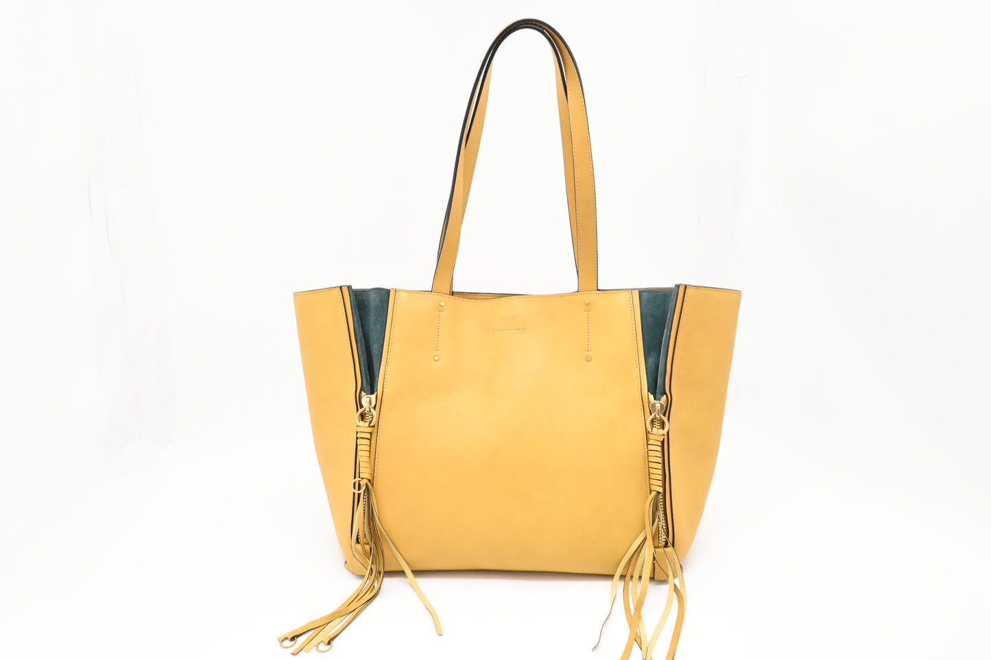Chloe Milo Tote in Yellow Leather