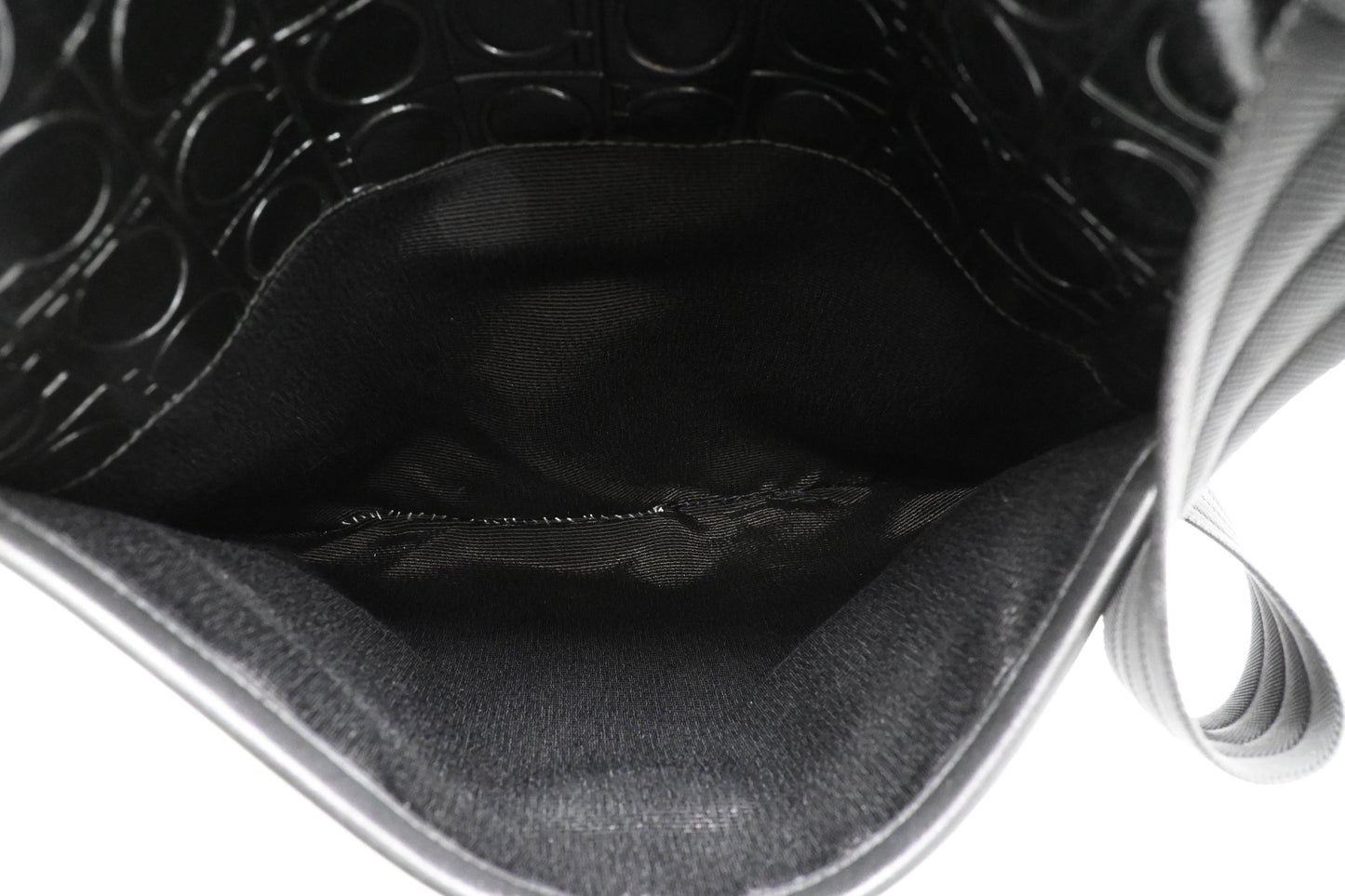 Ferragamo Crossbody in Black Patent Leather