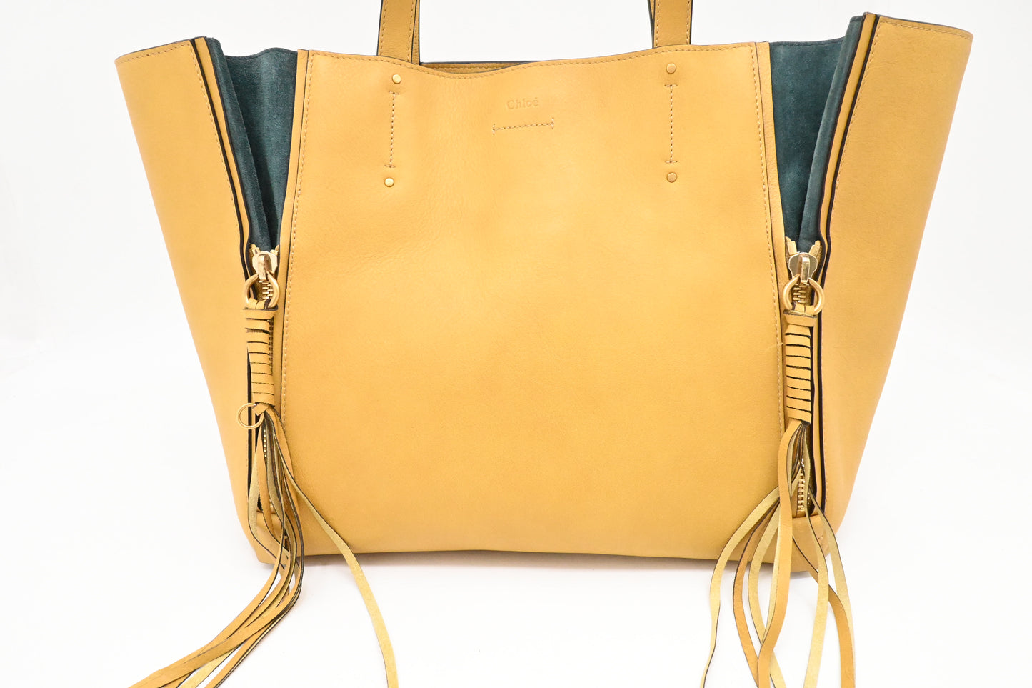 Chloe Milo Tote in Yellow Leather