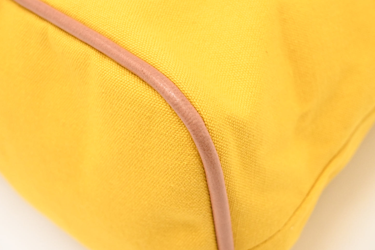 Hermes Bolide Pouch 35 in Yellow Canvas
