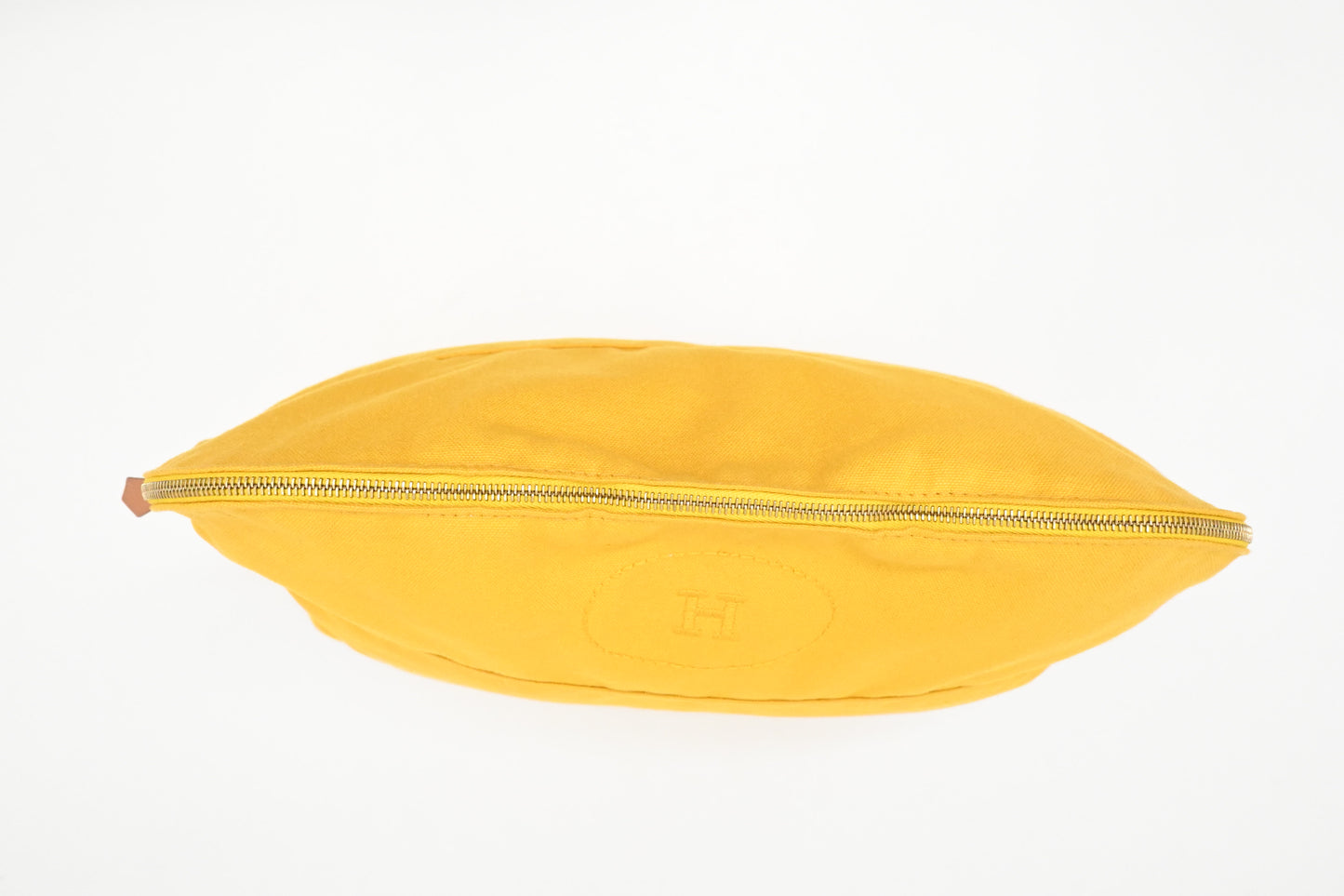 Hermes Bolide Pouch 35 in Yellow Canvas