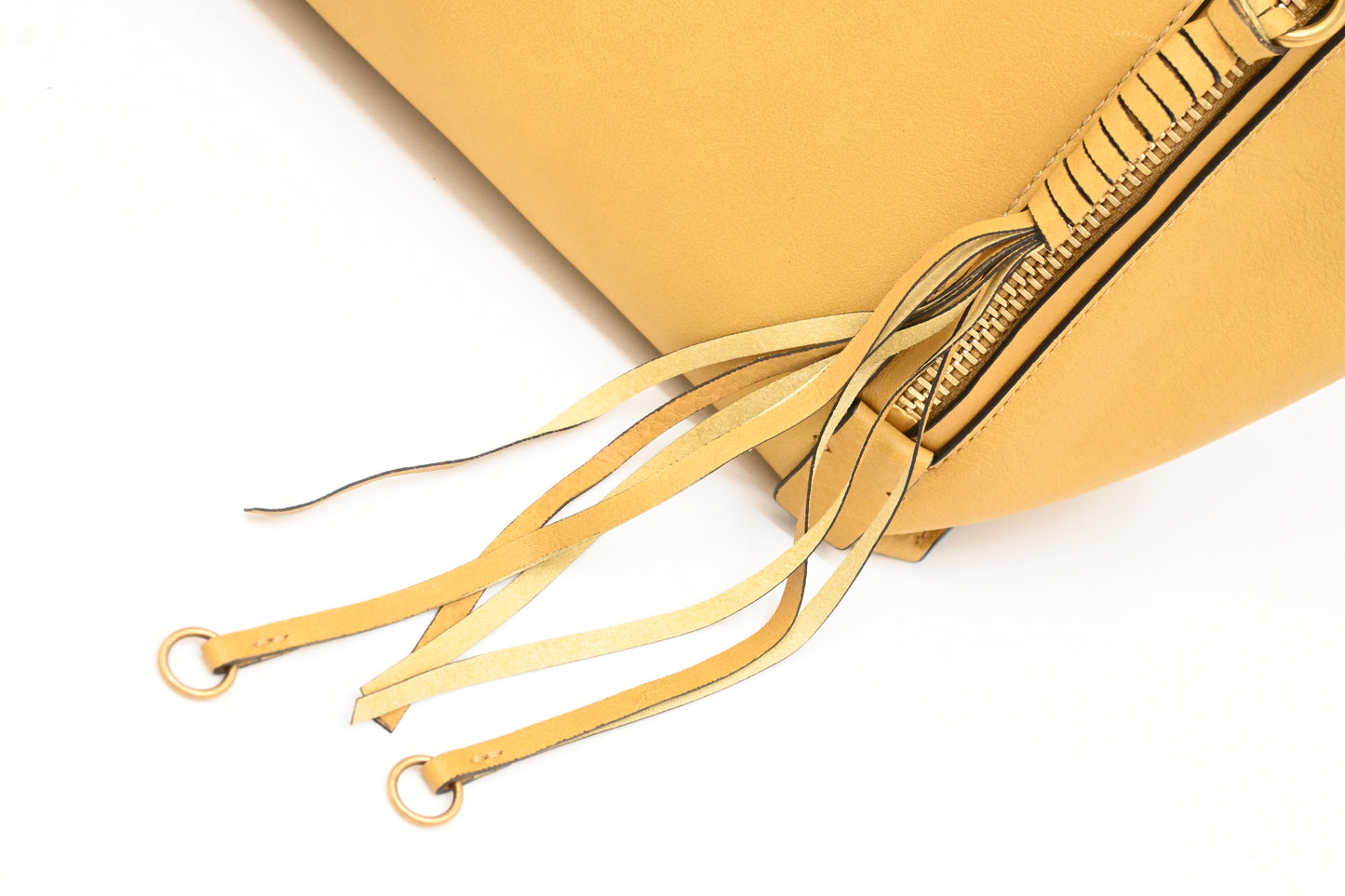 Chloe Milo Tote in Yellow Leather