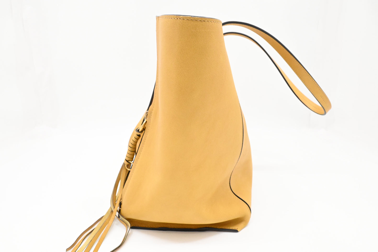 Chloe Milo Tote in Yellow Leather