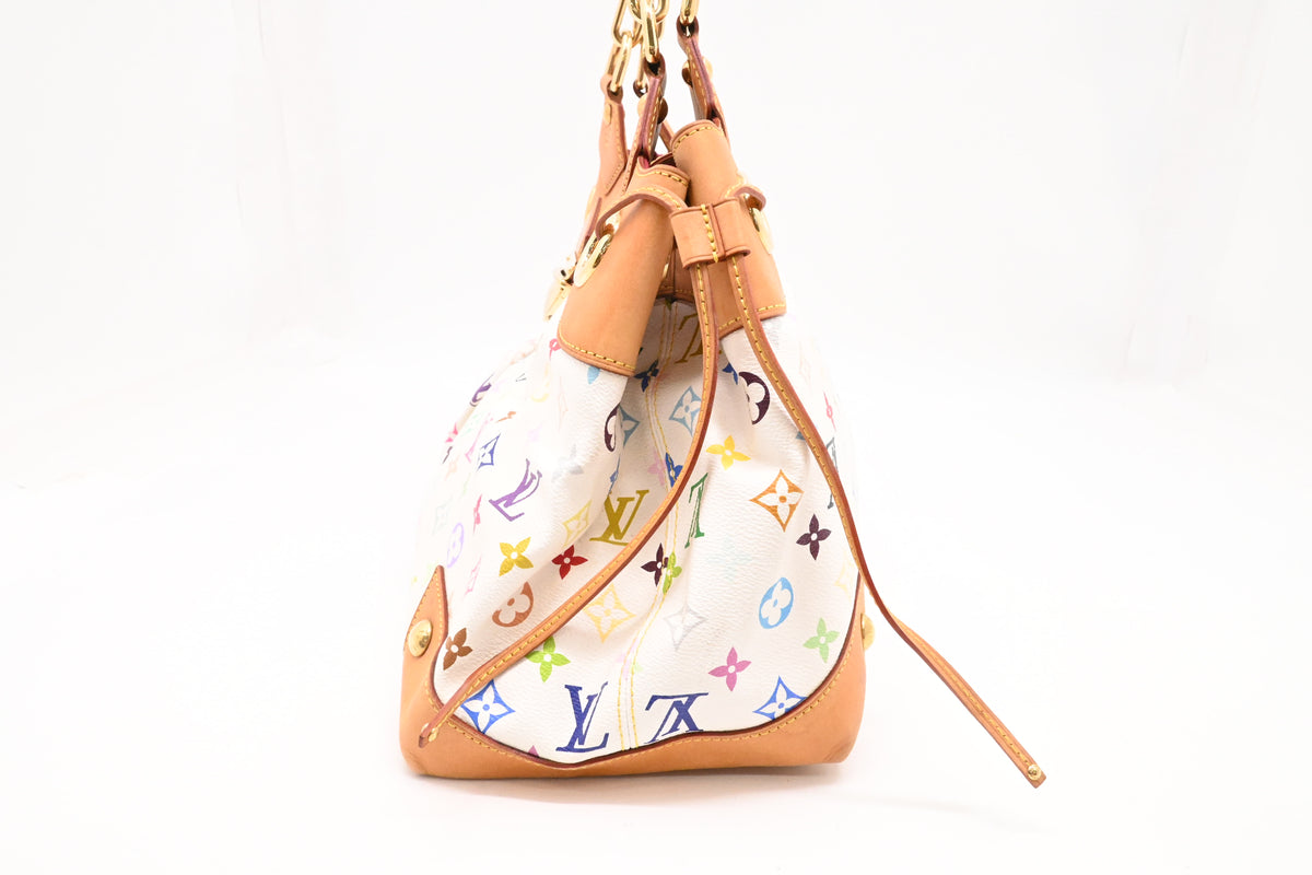 Louis Vuitton Ursula in White Multicolor Monogram Canvas