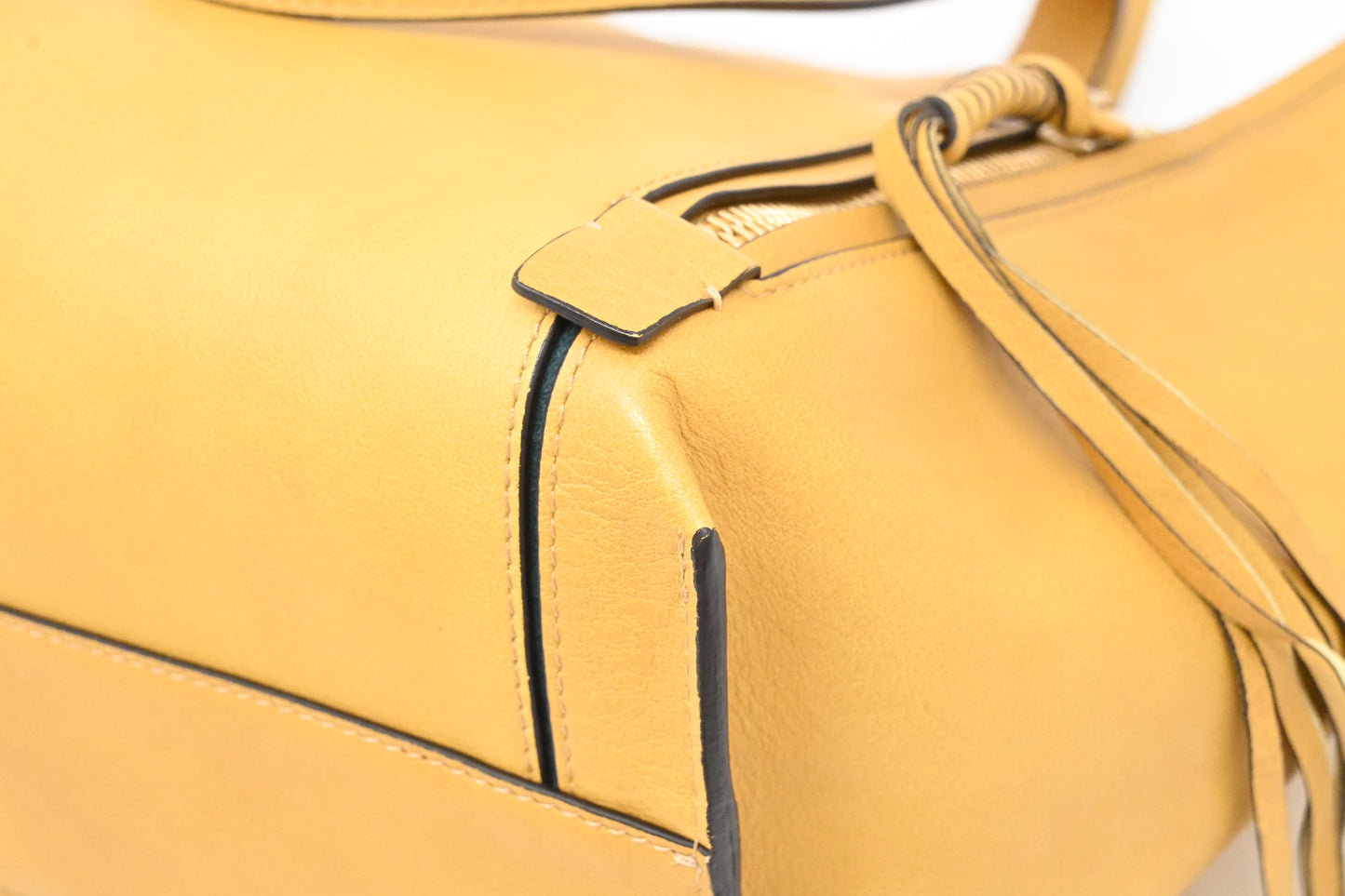 Chloe Milo Tote in Yellow Leather