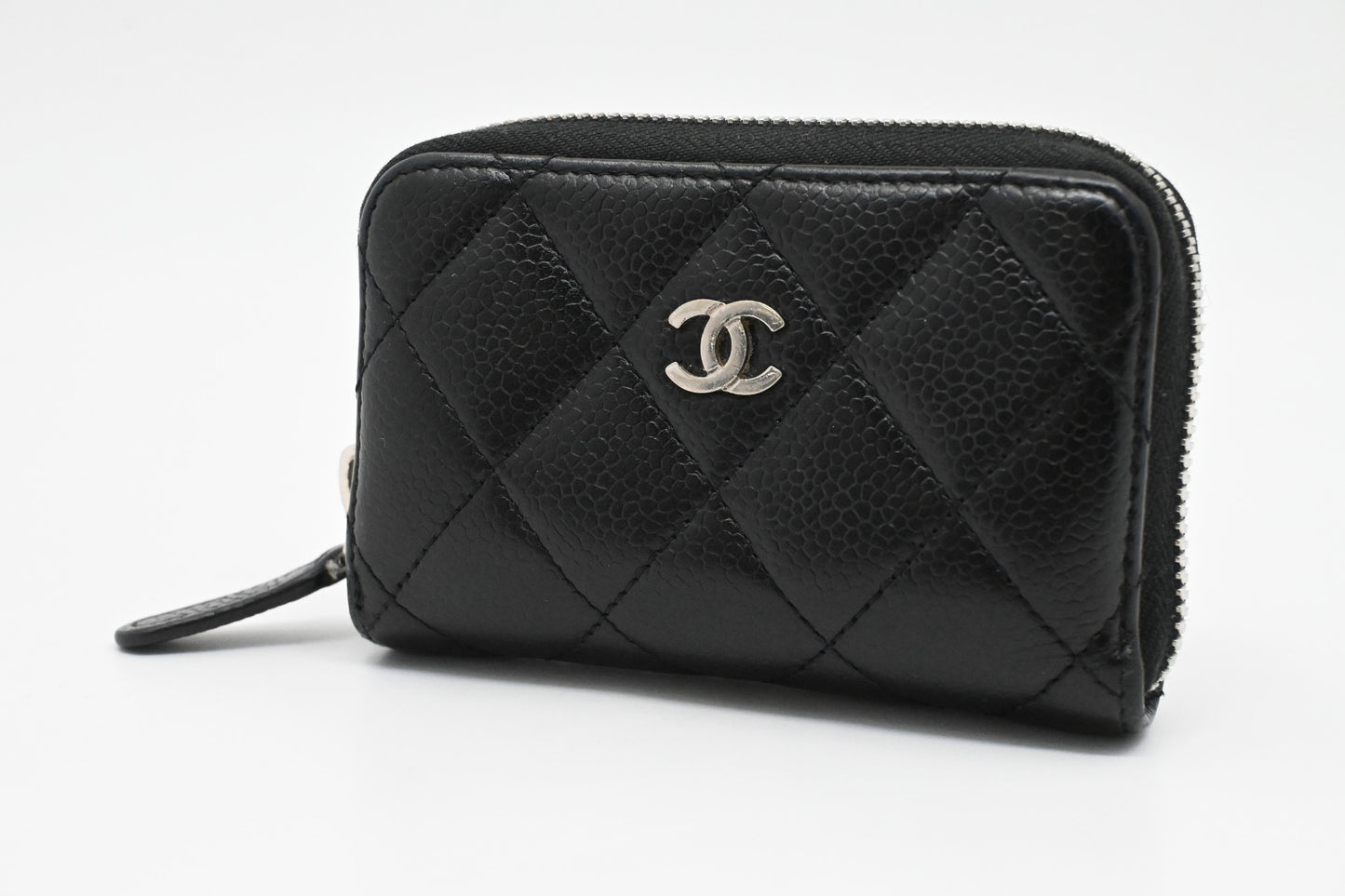 Chanel Compact Zippy in Black Caviar Leather