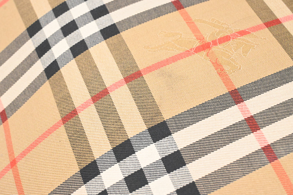 Burberry Garment Bag in Checked Canvas