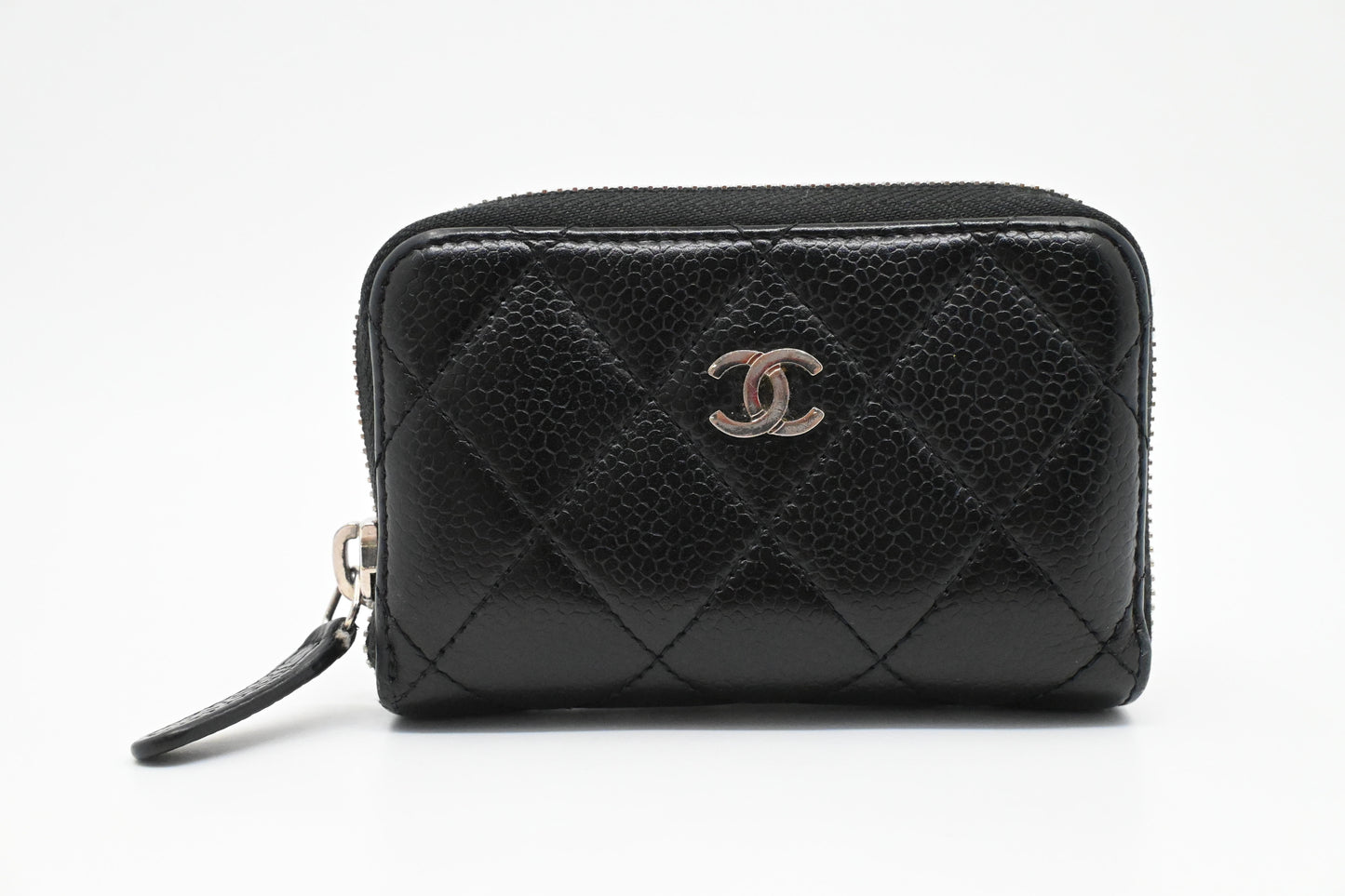 Chanel Compact Zippy in Black Caviar Leather