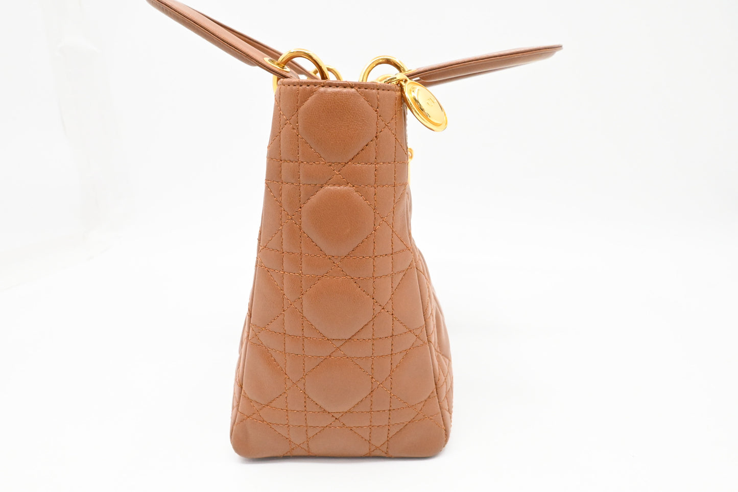 Dior Lady Dior Medium in Brown Cannage Leather