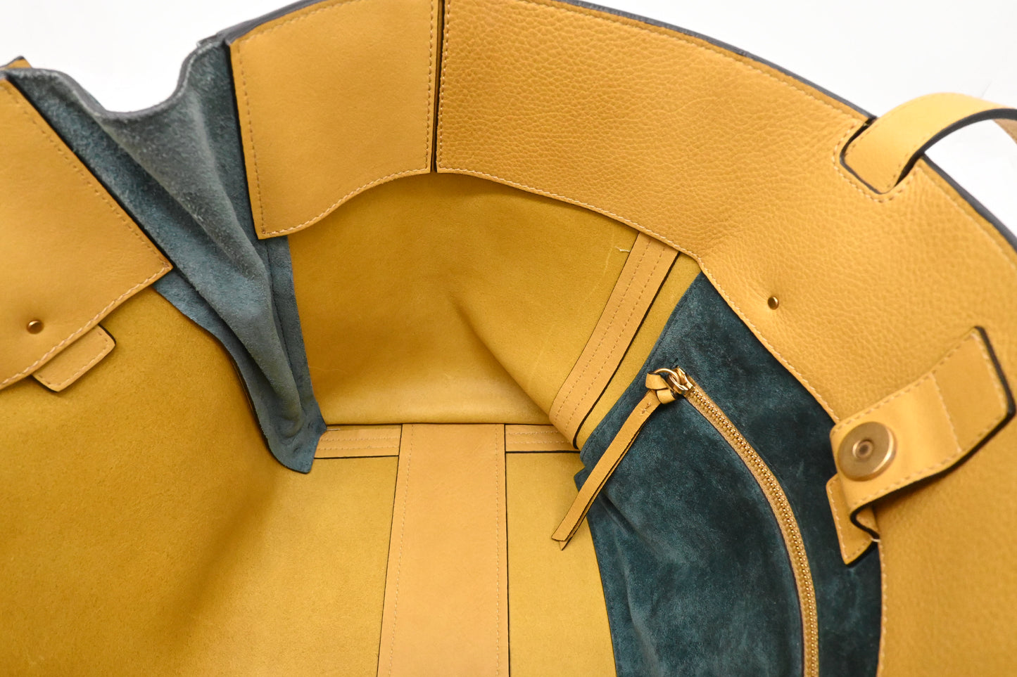 Chloe Milo Tote in Yellow Leather