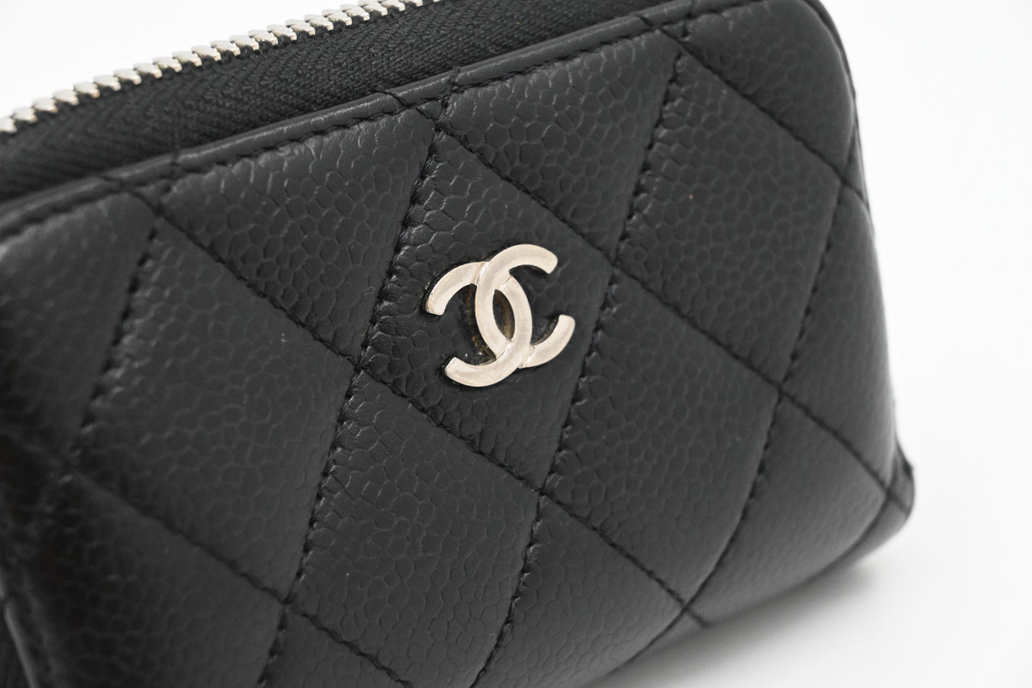 Chanel Compact Zippy in Black Caviar Leather