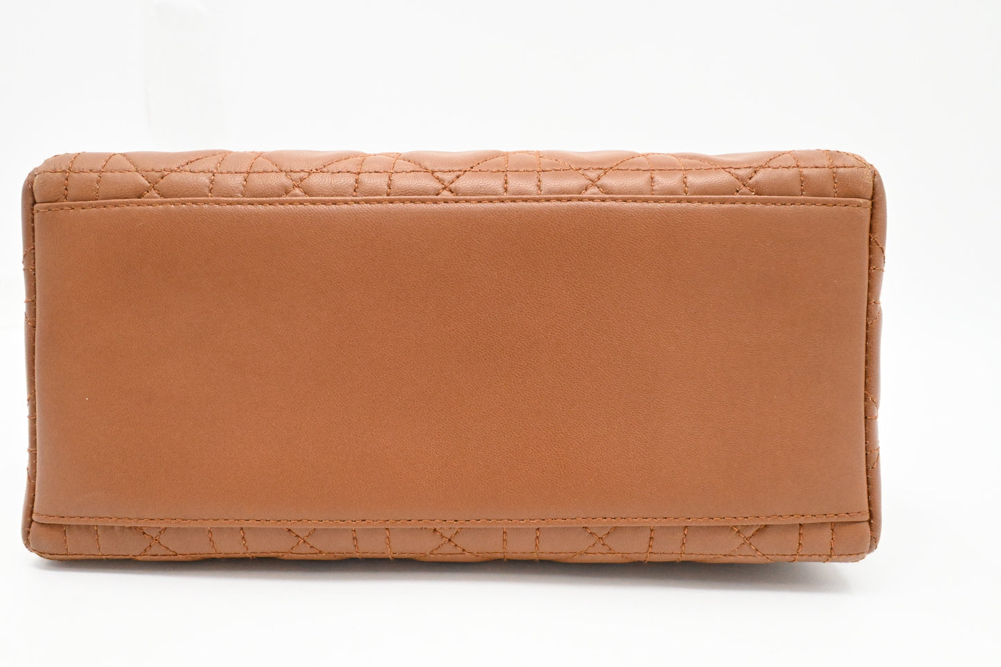 Dior Lady Dior Medium in Brown Cannage Leather