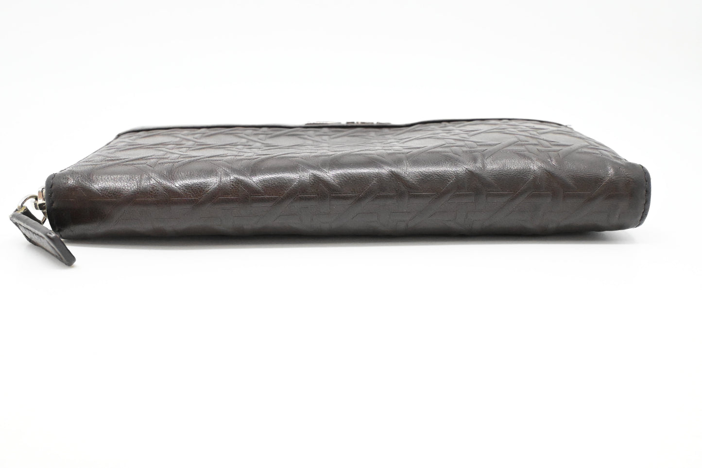 Dior Long Zippy Wallet in Brown Leather