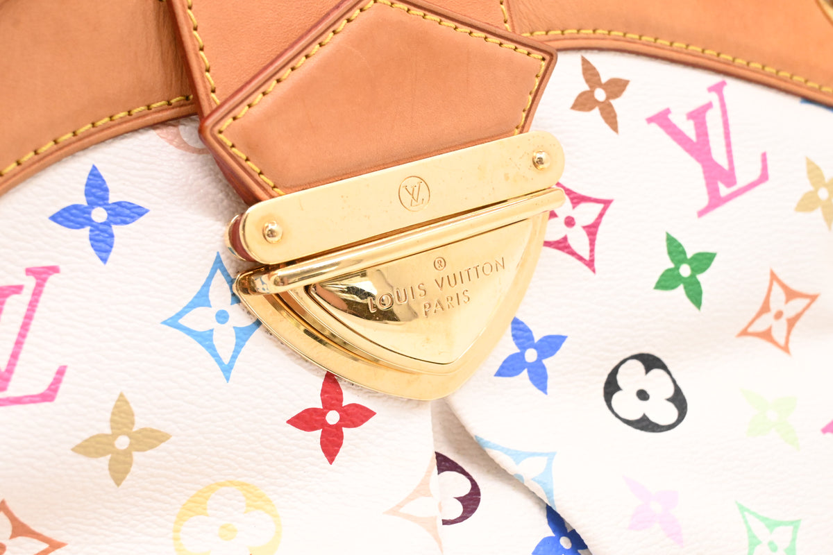 Louis Vuitton Ursula in White Multicolor Monogram Canvas