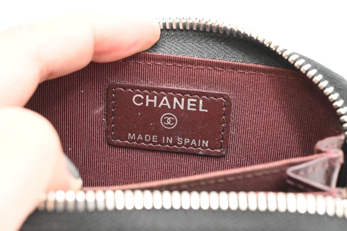 Chanel Compact Zippy in Black Caviar Leather