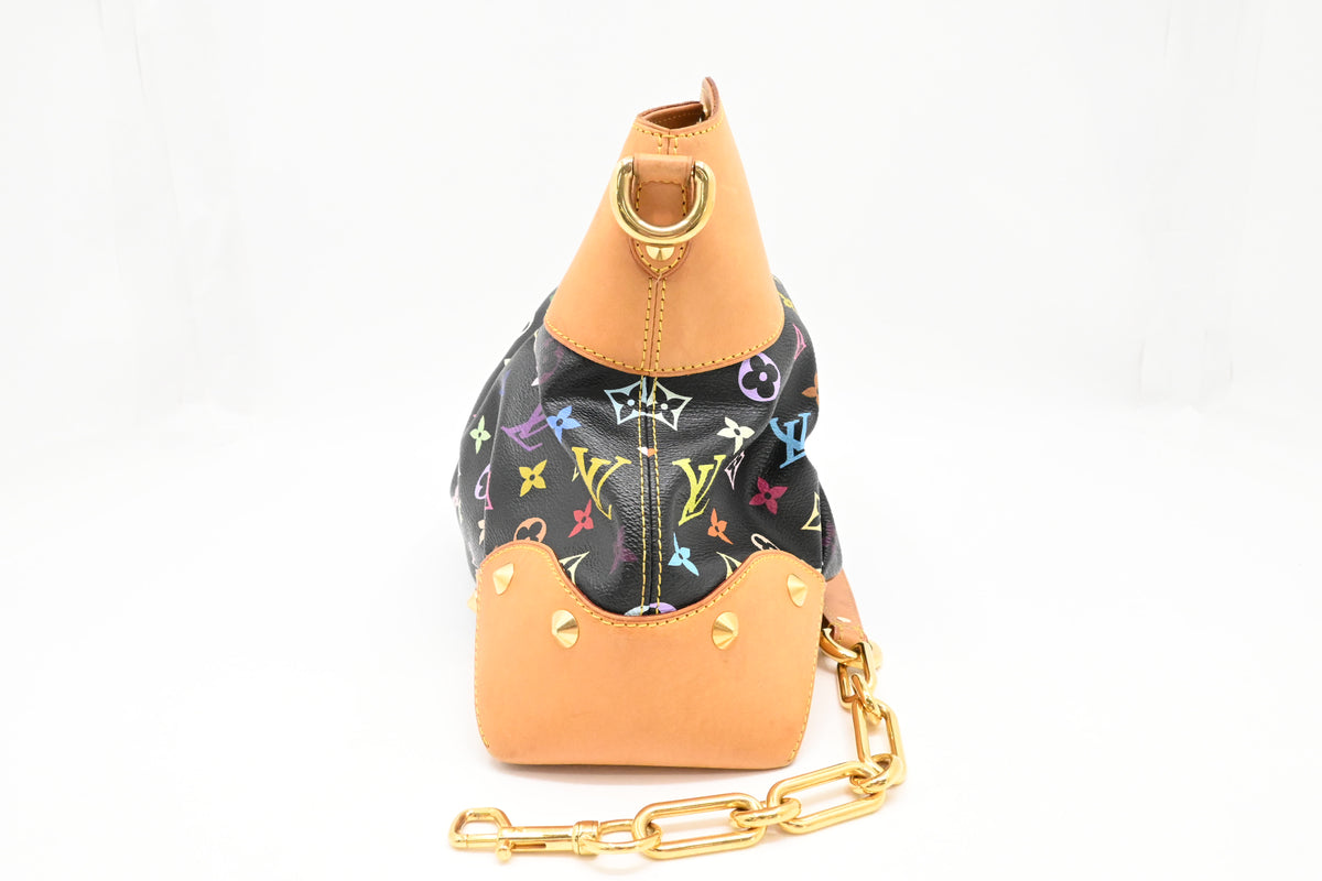 Louis Vuitton Judy MM in Black Multicolor Monogram Canvas