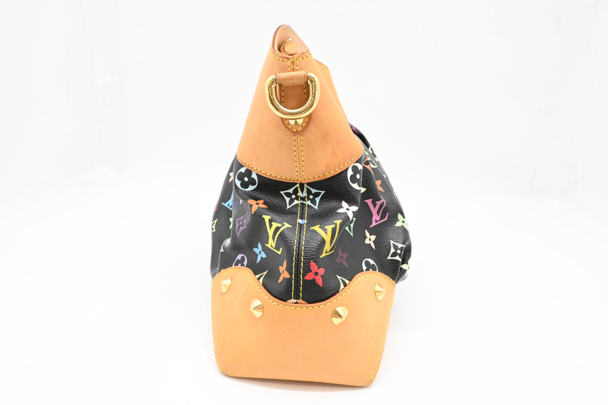 Louis Vuitton Judy MM in Black Multicolor Monogram Canvas