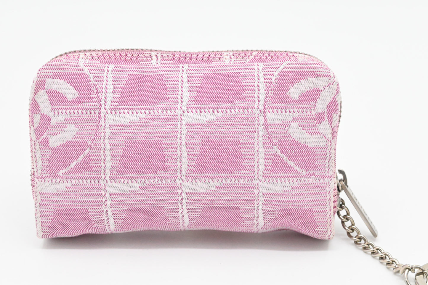 Chanel Coin Case in Pink New Travel LIne Canvas