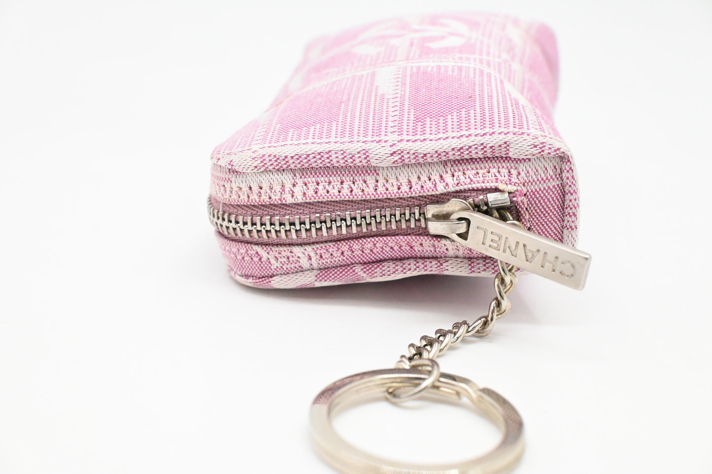 Chanel Coin Case in Pink New Travel LIne Canvas